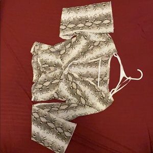 Snake skin top